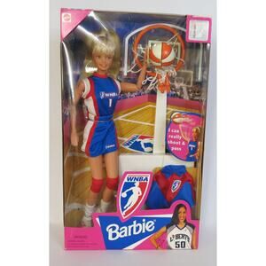 VINTAGE 1998 WNBA BARBIE #20205 New In Box Mattel Caucasian Blonde Basketball